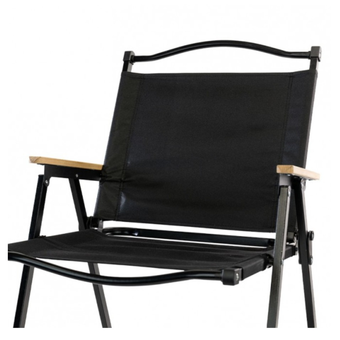 Scaun camping, Aluminiu, Pliabila, , 52 x 53 x 80 cm, Negru [4]