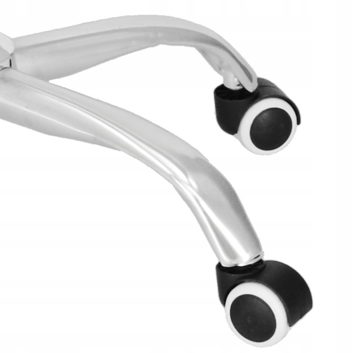 Scaun de birou ergonomic cu reglaj pe inaltime, material tip mesh si ecopiele, 58x60x117 cm, gri [3]