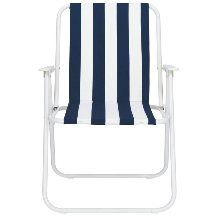 Scaun de plaja Sersimo GC050, pliabil, 100kg, 52x74cm, alb albastru [8]