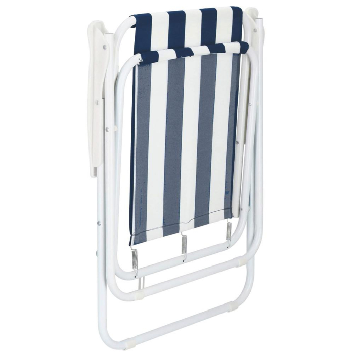 Scaun de plaja Sersimo GC050, pliabil, 100kg, 52x74cm, alb albastru [7]