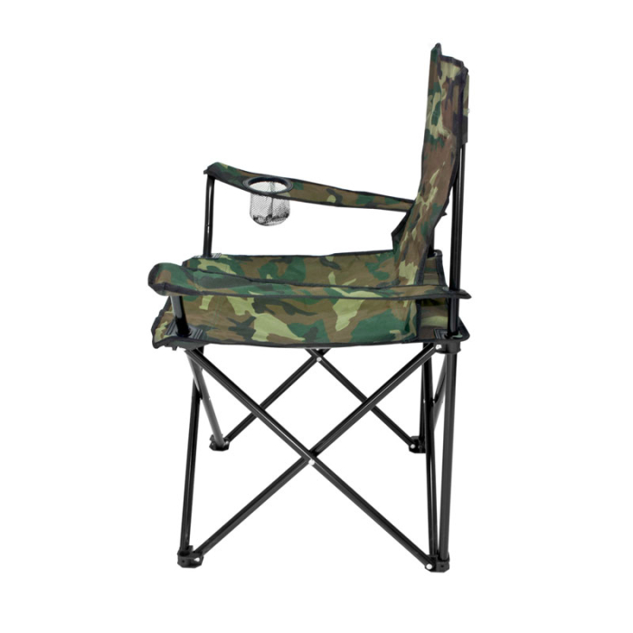 Scaun pliabil camping sau pescuit Sersimo, suport pahar, camuflaj [2]
