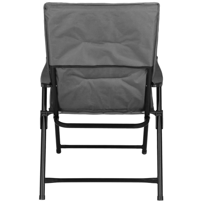 Scaun pliabil pentru terasa sau camping, sezut si spatar cu burete, maxim 120kg, gri [9]