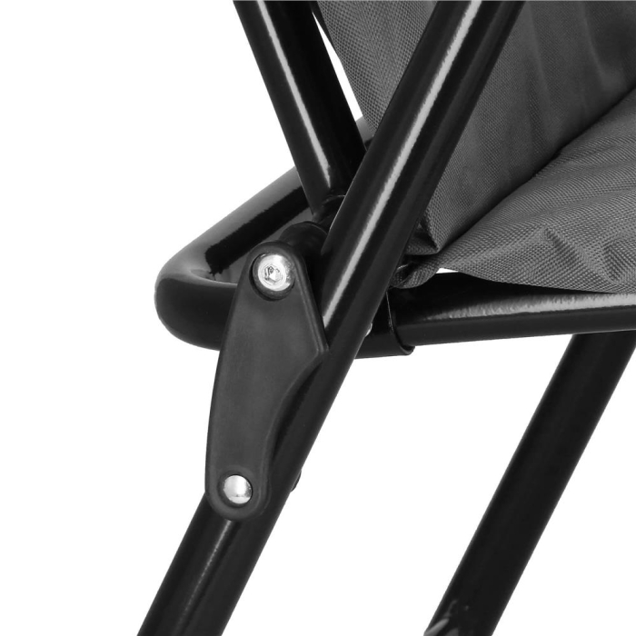 Scaun pliabil pentru terasa sau camping, sezut si spatar cu burete, maxim 120kg, gri [5]