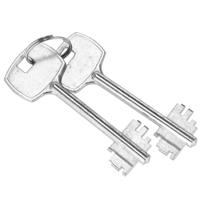 Seif standard cu cheie, 170x230x170 mm, Otel, Bej [12]