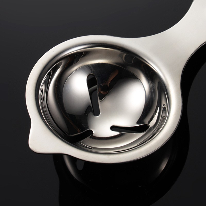 Separator de oua, separa albusul de galbenus, inox, usor de folosit, 14x7.5 cm, argintiu [2]