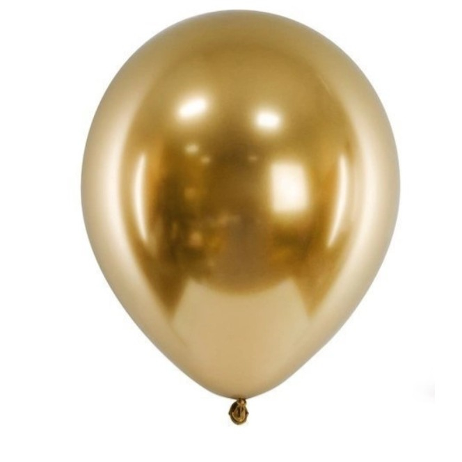 Set 10 Baloane din Latex Metalizate, , Model Party, 5x Alb, 5x Nude, 23 cm, 2.2 g [6]