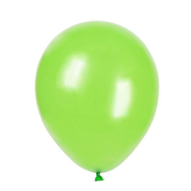 Set 10 Baloane din Latex, , Model Party, 30 cm, Verde Diferite Nuante, 2.8 g [6]