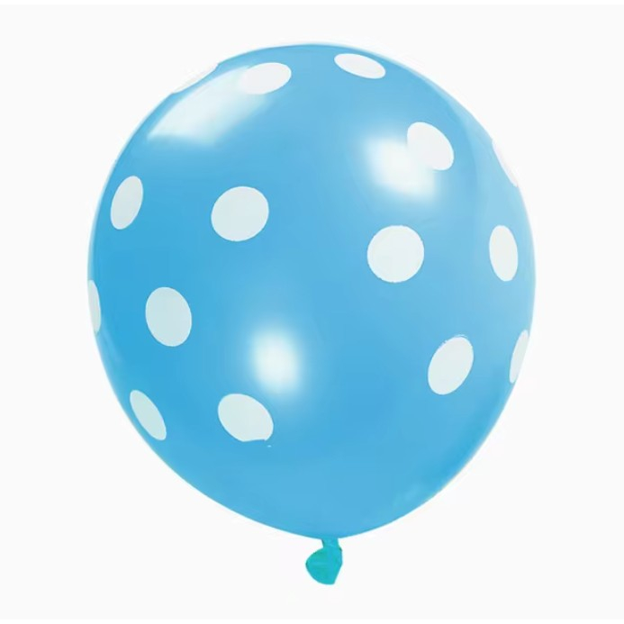 Set 10 Baloane din Latex, , Model Party Buline, 2x Albastru, 2x Verde, 2x Mov, 2x Roz, 2x Rosu, 23 cm, 1.4g [6]