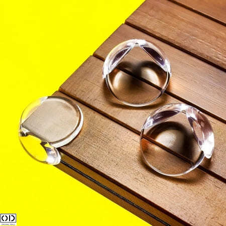 Set 10 Coltare din Silicon pentru Protectie Ridicata la Colturile Mobilei, pentru Siguranta Copii, din Silicon, Rotund [13]