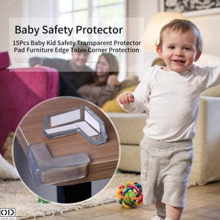 Set 10 Coltare din Silicon pentru Protectie Ridicata la Colturile Mobilei, pentru Siguranta Copii, din Silicon, Triunghi [26]