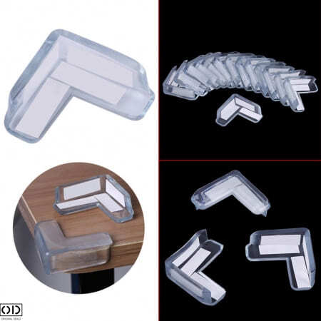 Set 10 Coltare din Silicon pentru Protectie Ridicata la Colturile Mobilei, pentru Siguranta Copii, din Silicon, Triunghi [6]