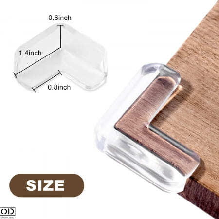 Set 10 Coltare din Silicon pentru Protectie Ridicata la Colturile Mobilei, pentru Siguranta Copii, din Silicon, Triunghi [25]