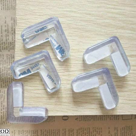 Set 10 Coltare din Silicon pentru Protectie Ridicata la Colturile Mobilei, pentru Siguranta Copii, din Silicon, Triunghi [20]