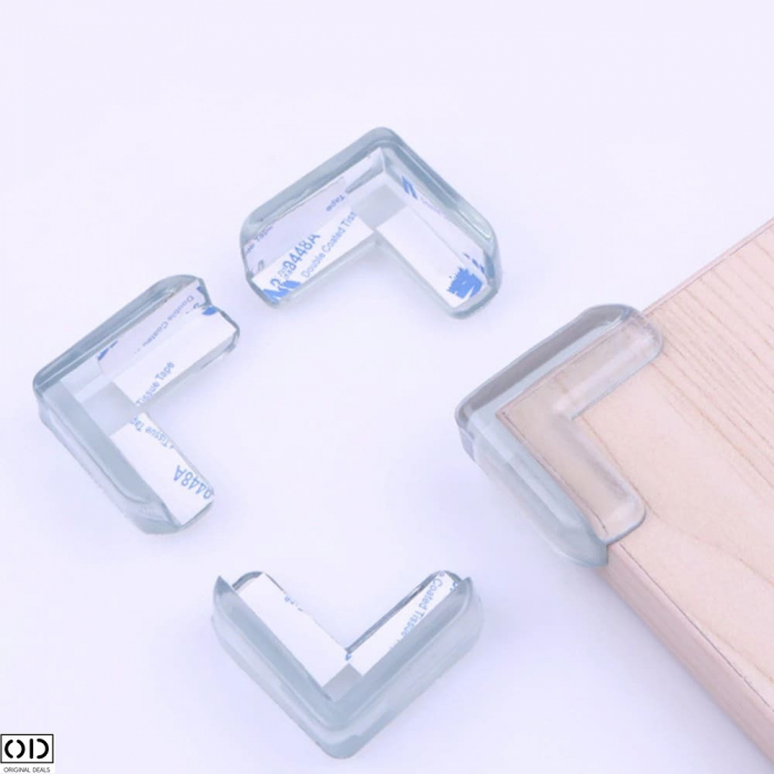 Set 10 Coltare din Silicon pentru Protectie Ridicata la Colturile Mobilei, pentru Siguranta Copii, din Silicon, Triunghi [18]