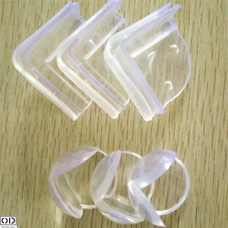 Set 10 Coltare din Silicon pentru Protectie Ridicata la Colturile Mobilei, pentru Siguranta Copii, din Silicon, Triunghi Plin [17]
