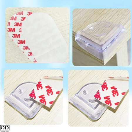 Set 10 Coltare din Silicon pentru Protectie Ridicata la Colturile Mobilei, pentru Siguranta Copii, din Silicon, Triunghi Plin [3]