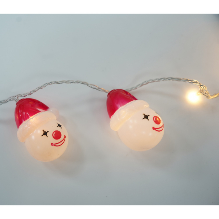 Set 10 Ornamente pentru Instalatie, , Atasare la Instalatia de Craciun, Design Festiv, Protectie Becuri Instalatie, Rezistente la Zapada, Interior/ Exterior, Model Clown [5]