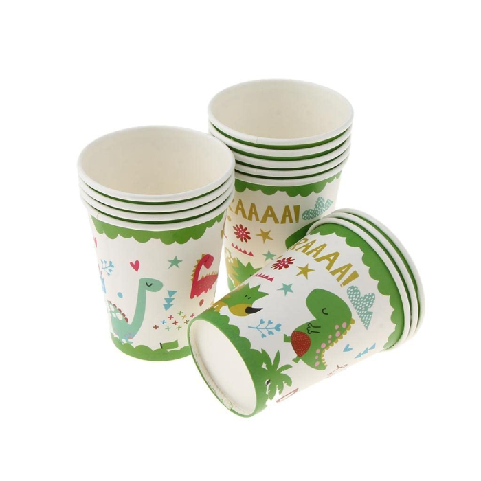 Set 10 Pahare Petrecere, , Colectia Dino Park, 8.5 x 7 x 5 cm, din Carton, Multicolor [3]