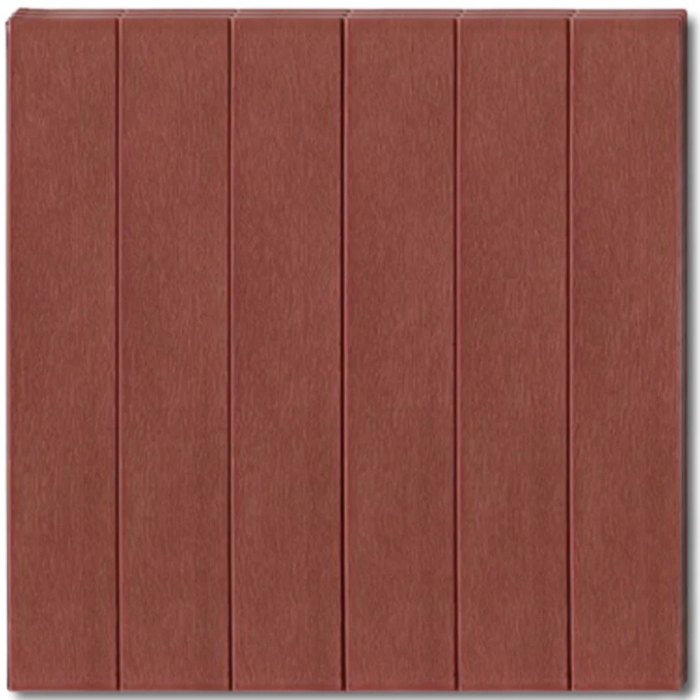 Set 10 Placi Tapet 3D, , 70 x 70 cm, Grosime 3 mm, din Rasina, Tip Placi de Lemn, Suprafata Acoperita 4.9 mp, Caramiziu [3]