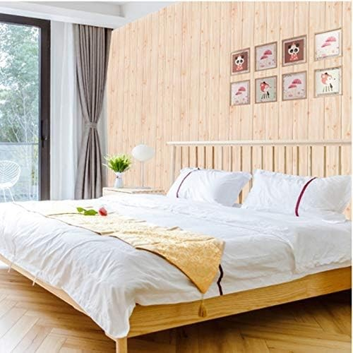 Set 10 Placi Tapet 3D, , 70 x 70 cm, Grosime 3 mm, din Rasina, Tip Placi de Lemn, Suprafata Acoperita 4.9 mp, Crem Deschis [3]