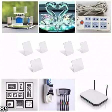 Set 10 Placute Dubluadezive Multifunctionale, Premium, Transparent, 6 x 6 cm [11]