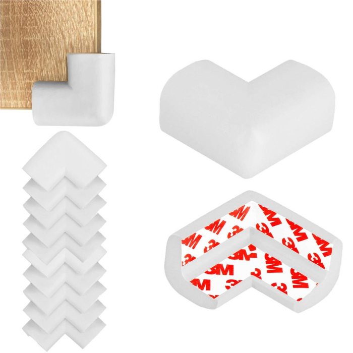 Set 10 protectii colturi pentru siguranta copii, 60x35mm, spuma EPE, gri [7]
