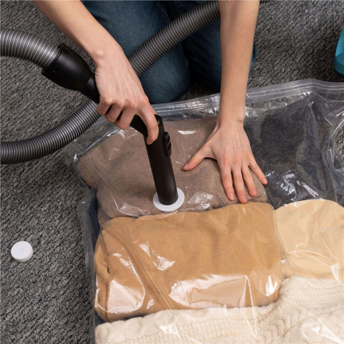 Set 10 saci de vidat haine, 4 dimensiuni diferite, transparent [10]