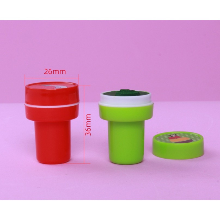 Set 10 Stampile, , pentru Copii 4-6 Ani, Model Printese din Desene, 20 x 5 x 2 cm, Multicolor [6]