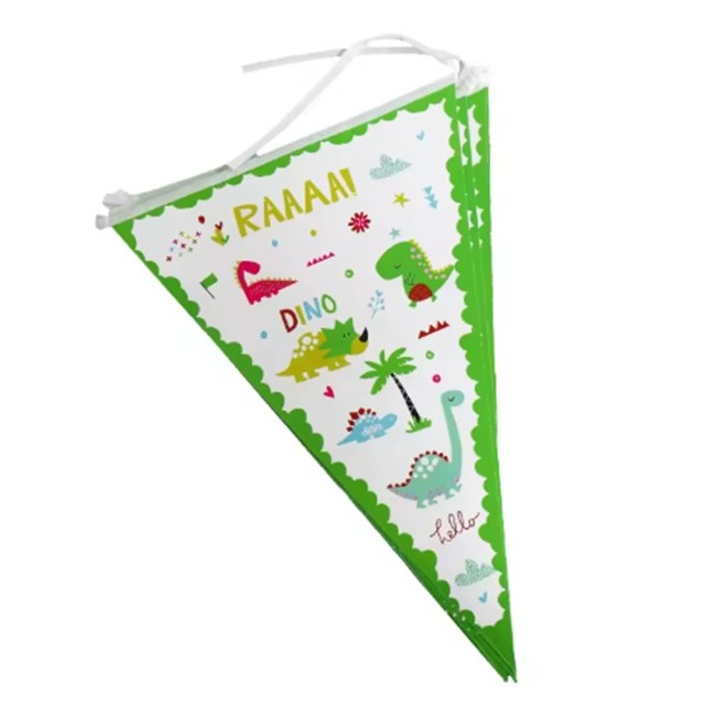 Set 10 Stegulete Tip Banner, , Colectia Dino Park, 28.5 x 20 cm, din Hartie Cretata, Multicolor [1]
