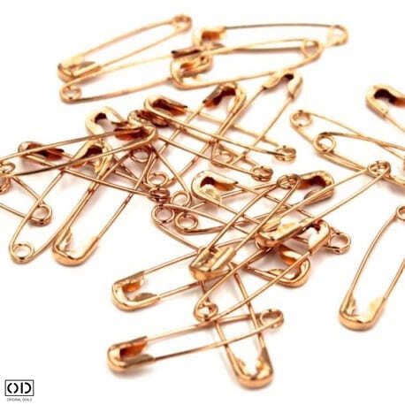 Set 100 Ace de Siguranta, 5 Dimensiuni, Argintiu si Auriu [4]