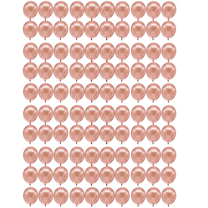 Set 100 baloane pentru petrecere, 40cm, roz metalic [4]