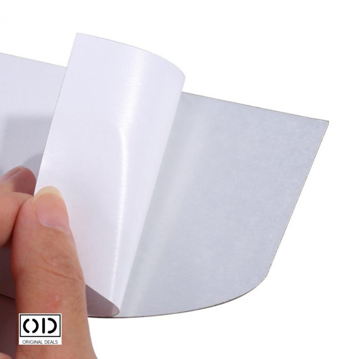 Set 100 Oglinzi Acrilice Autoadezive in Forma de Fluture, 40x4 cm si 60x3 cm, Premium, Argintiu [9]