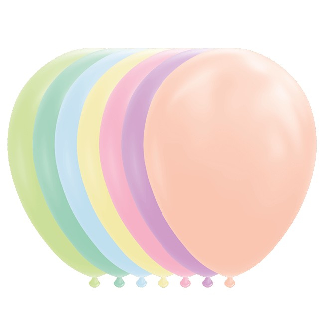 Set 12 Baloane, , din Latex Macaroon, 30 cm, Verde [5]