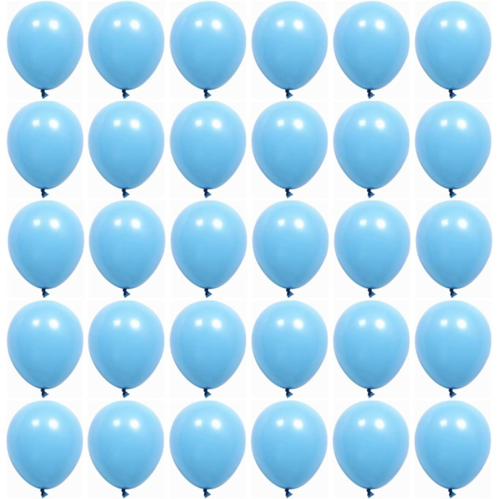 Set 12 Baloane, , din Latex Standard, 13 cm, Albastru Deschis [5]