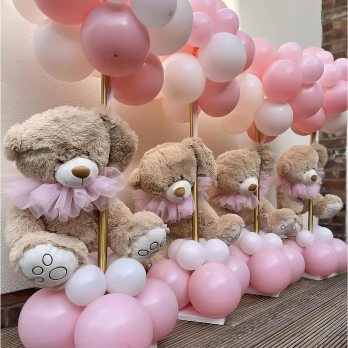 Set 12 Baloane, , din Latex Standard, 13 cm, Roz Deschis [2]