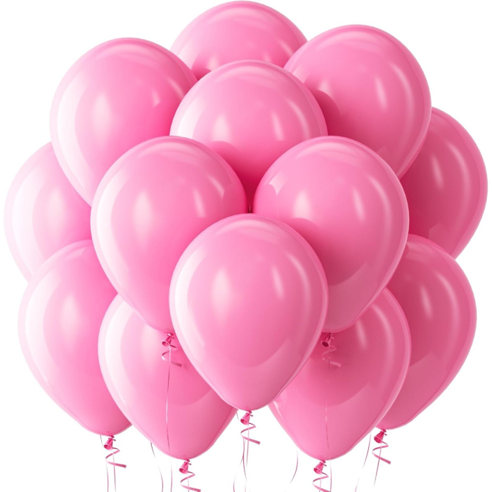 Set 12 Baloane, , din Latex Standard, 25 cm, Roz [2]