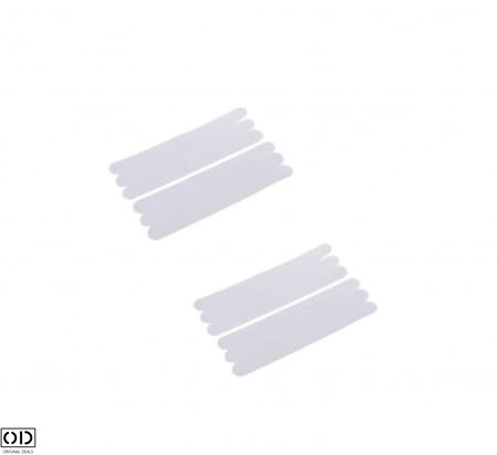 Set 12 Benzi Anti Alunecare pentru Podea Baie, Cabina de Dus, Cada si Scari din Silicon Auto Adeziv, 2 x 20 cm [10]