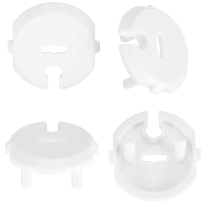 Set 12 protectii pentru prize copii, deblocare cu cheie, 35mm, alb [10]