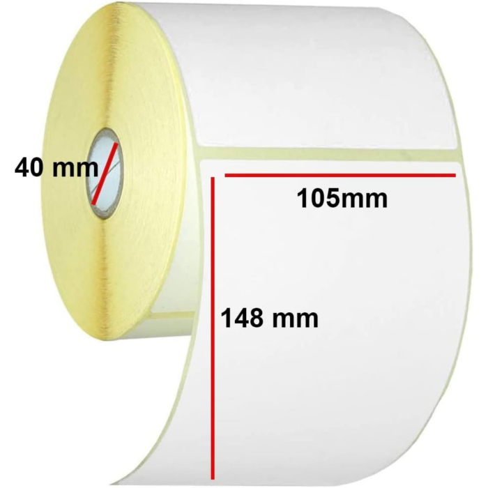 Set 12 Role Etichete Autoadezive Termice 105x148mm, 400 Etichete/Rola, pentru AWB [6]