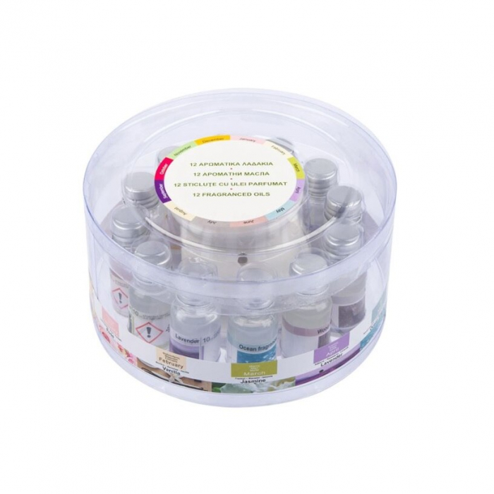 Set 12 Sticlute cu Ulei Parfumat pentru Aromatereapy Compatibil cu Orice Difuser [5]