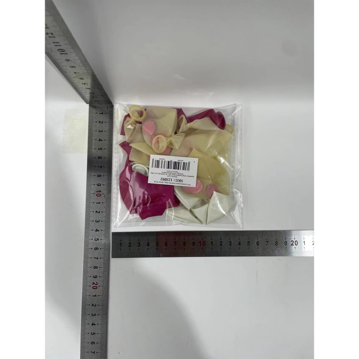 Set 15 baloane pentru petrecere, , alb/roz, 30 cm [6]