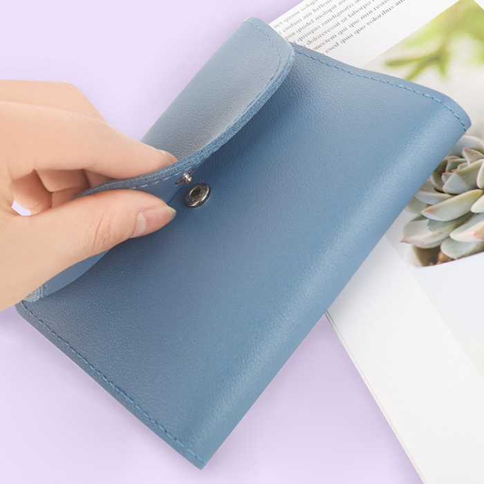 Set 16 Piese de Ingrijire Cosmetica, , pentru Manichiura, Pedichiura, Fata, Geanta Organizatoare din Piele Ecologica Inclusa, Albastru [5]