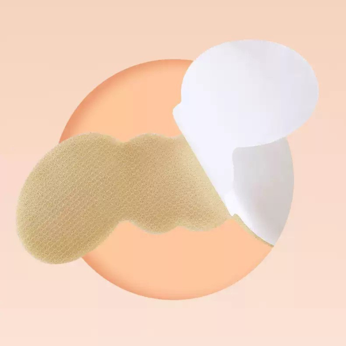 Set 2 Branturi cu Pernute pentru Calcai, , Suport Interior pentru Incaltaminte, Marime Universala, Aderent pe Piele, Crem [2]