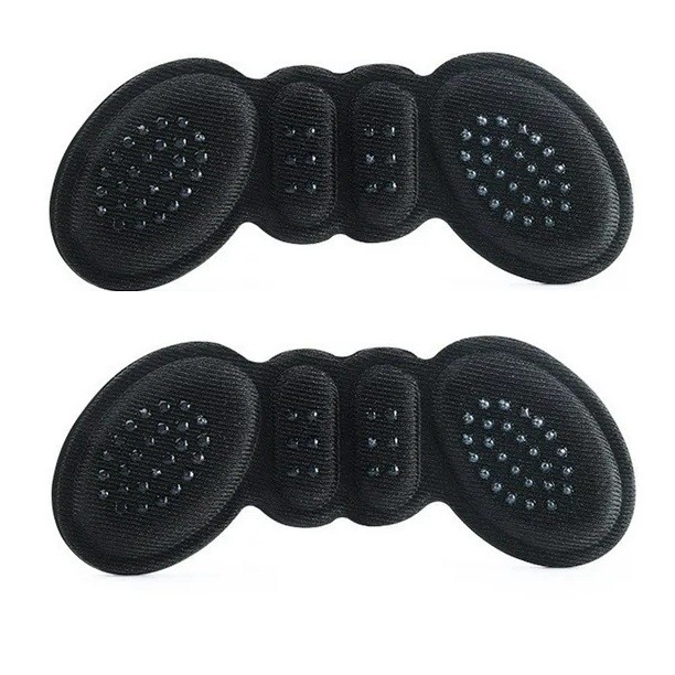 Set 2 Branturi cu Pernute pentru Calcai, , Suport Interior pentru Incaltaminte, Marime Universala, Aderent pe Piele, Negru [3]