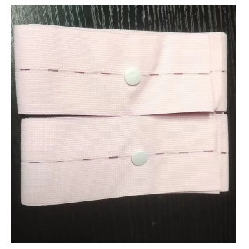 Set 2 Centuri de Monitorizare a Ritmului Cardiac Fetal, , Material Moale si Elastic, 6 x 130 cm, Roz [3]
