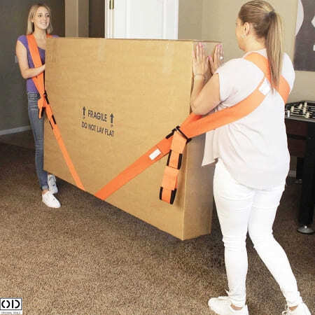 Set 2 Curele, Ham pentru 2 Persoane pentru Ridicare si Transport Greutati, Mobila si Electrocasnice, Rezistenta Premium 900Kg [2]