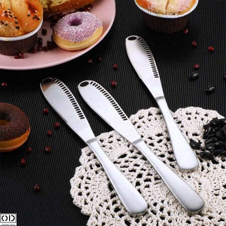 Cutit pentru Unt si Nutella Cutit pentru intins untul pe paine Cutit pentru Croisante Ciocolata Cutit Patiserie Placinte Cutit Unt Gem Ciocolata Cutite de bucatarie Cutite profesionale de chef [7]
