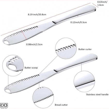 Cutit pentru Unt si Nutella Cutit pentru intins untul pe paine Cutit pentru Croisante Ciocolata Cutit Patiserie Placinte Cutit Unt Gem Ciocolata Cutite de bucatarie Cutite profesionale de chef [18]