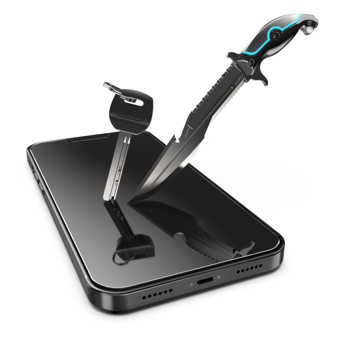 Set 2 folii sticla securizata cu sistem de montare usor si rapid Full Cover 3D Privacy compatibila cu Apple iPhone 11 Pro / XS [4]