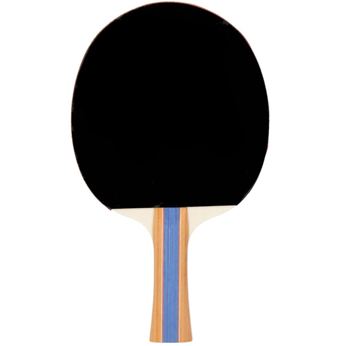 Set 2 palete de ping pong, cu 3 mingi, 25x15cm, negru cu rosu [4]
